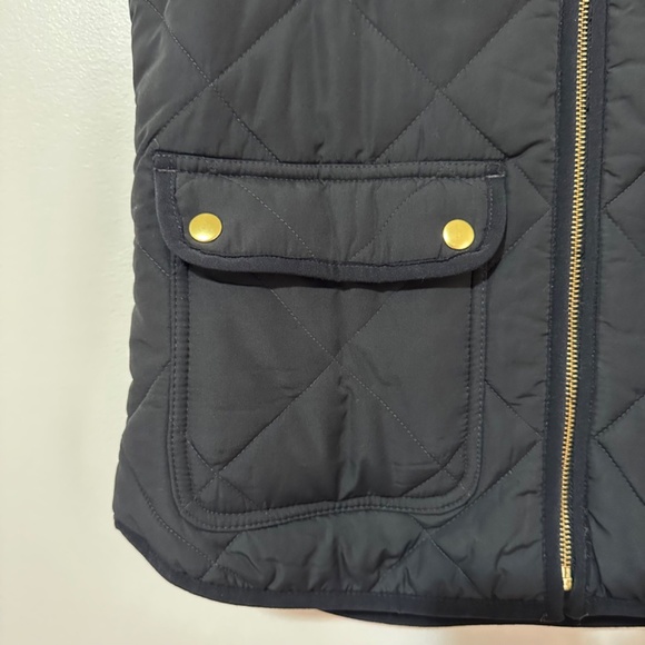 J. Crew Factory Black Quilted Vest - Picture 4 of 5